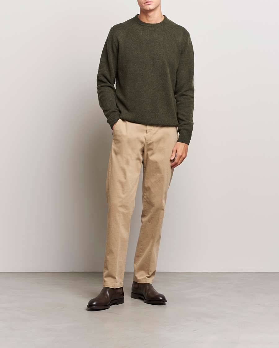 Herre | Gensere | Barbour Lifestyle | Patch Crew Willow Green