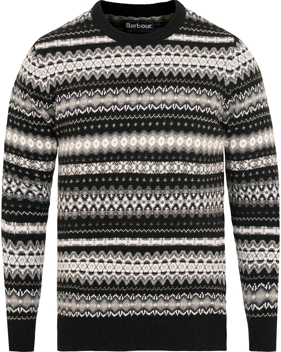 Herre | Gensere | Barbour Lifestyle | Case Fairisle Crew Black