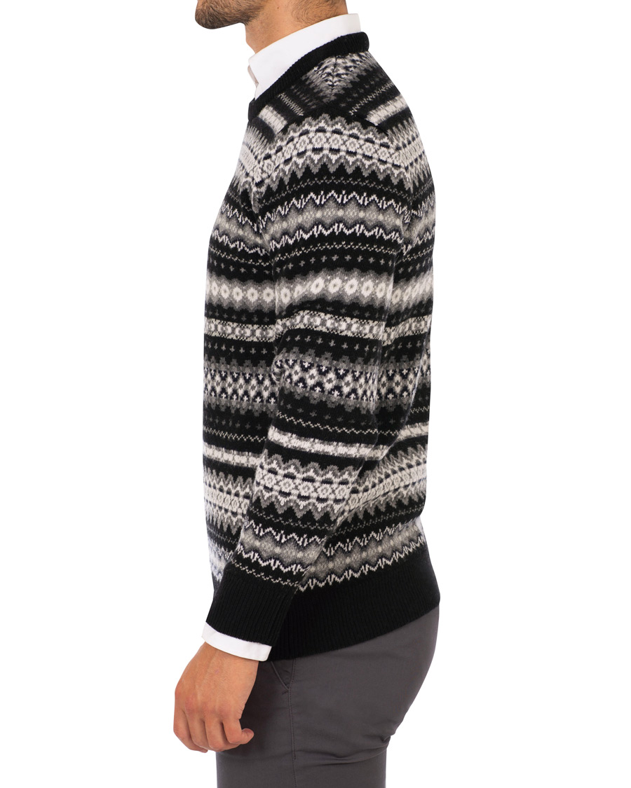 Herre | Gensere | Barbour Lifestyle | Case Fairisle Crew Black