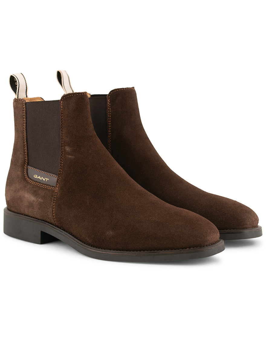 Herre | GANT James Chelsea Boot Dark Brown Suede | GANT | James Chelsea Boot Dark Brown Suede