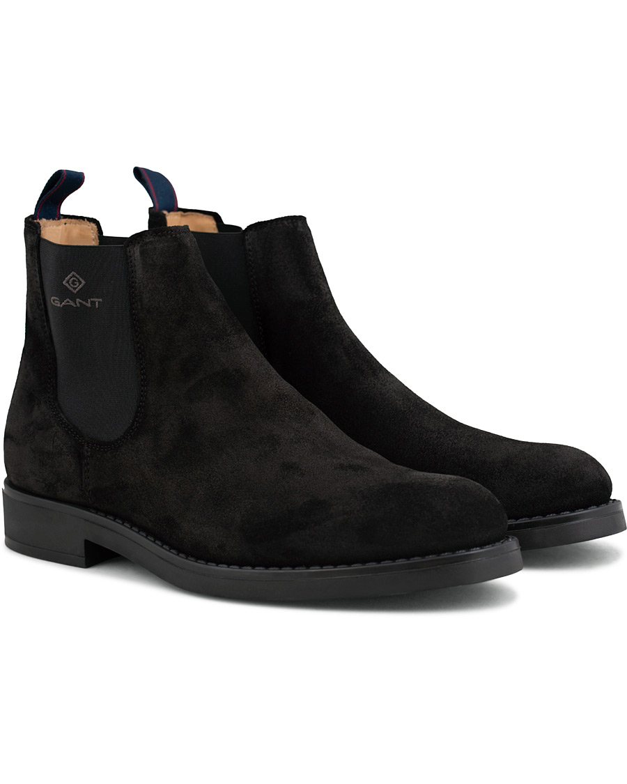 Herre | GANT Oscar Chelsea Boot Black Suede | GANT | Oscar Chelsea Boot Black Suede