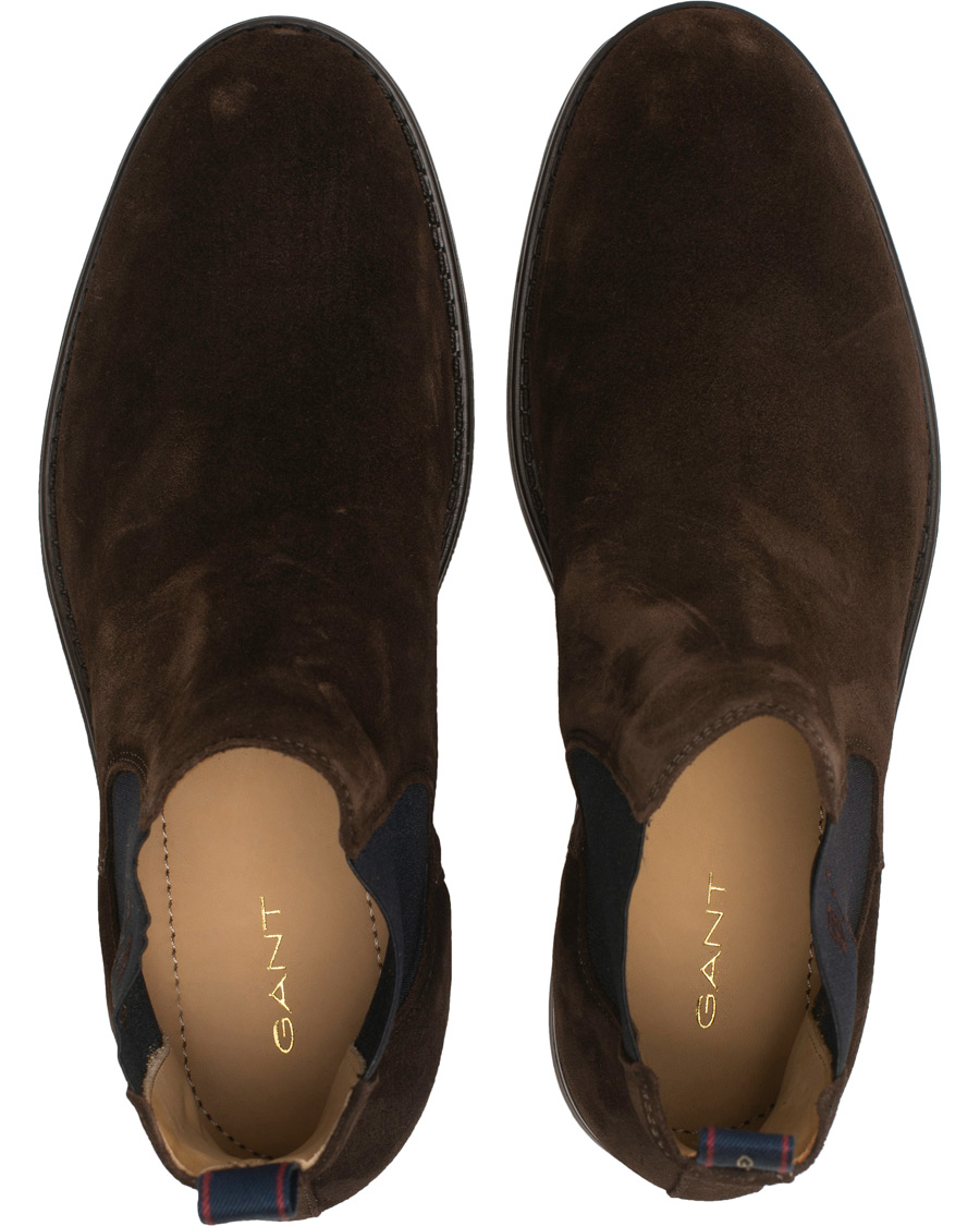 Herre | GANT Oscar Chelsea Boot Dark Brown Suede | GANT | Oscar Chelsea Boot Dark Brown Suede
