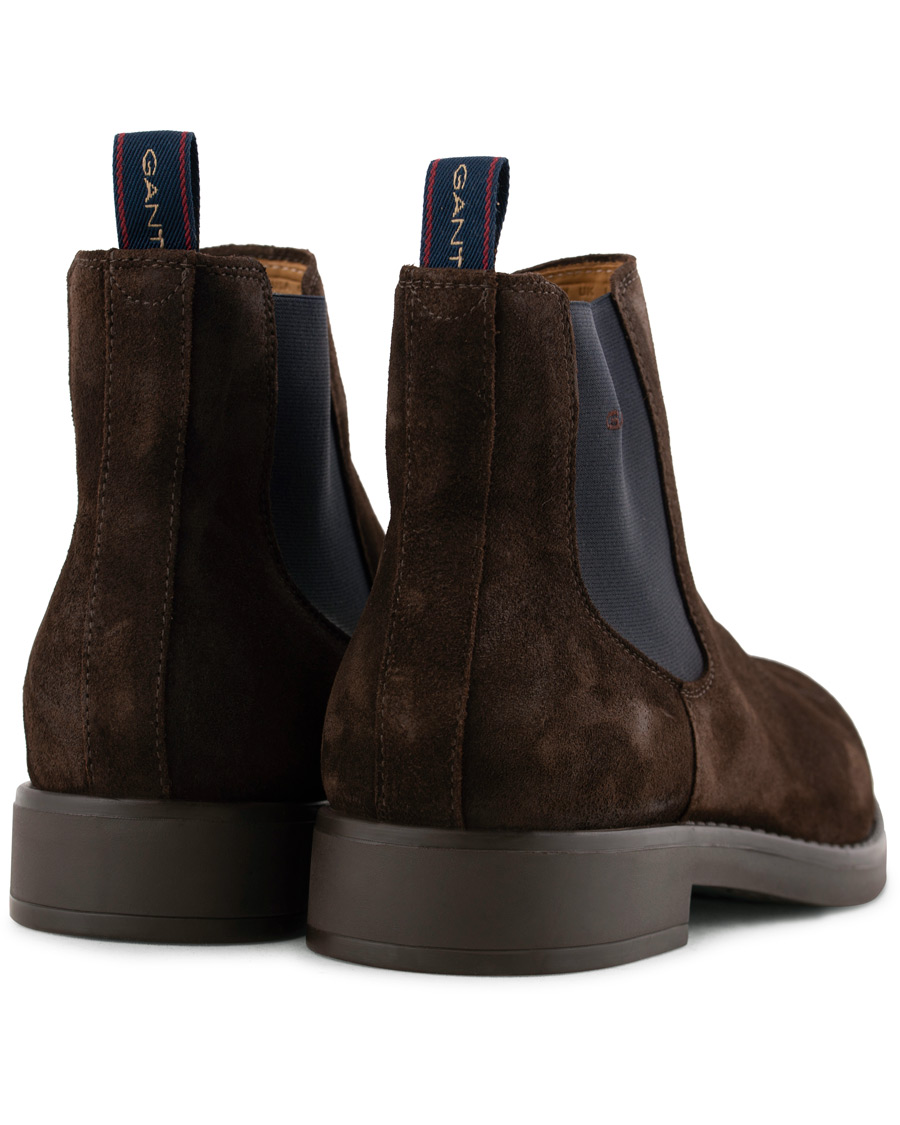 Herre | GANT Oscar Chelsea Boot Dark Brown Suede | GANT | Oscar Chelsea Boot Dark Brown Suede