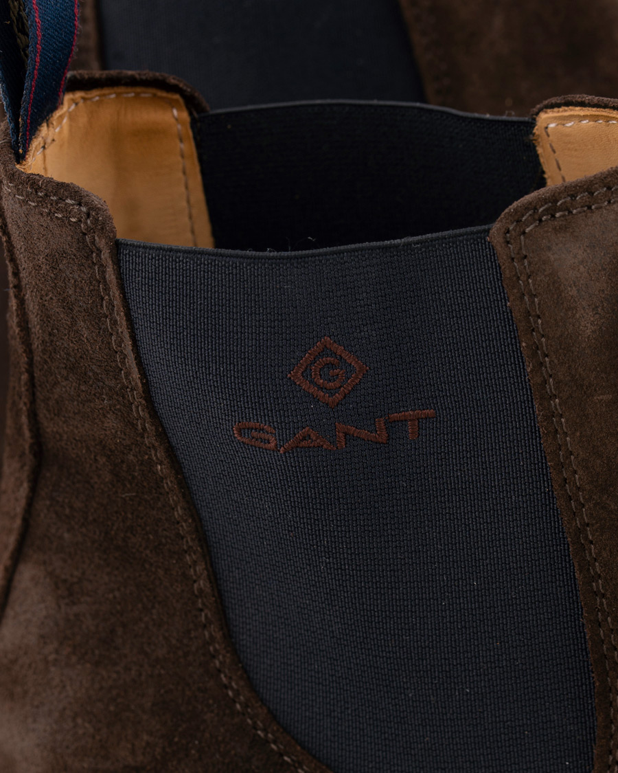 Herre | GANT Oscar Chelsea Boot Dark Brown Suede | GANT | Oscar Chelsea Boot Dark Brown Suede