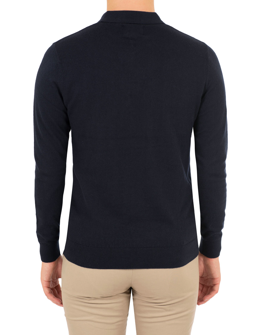 Herre | Gensere | Lexington | Riley Knitted Rugger Deep Marine Blue