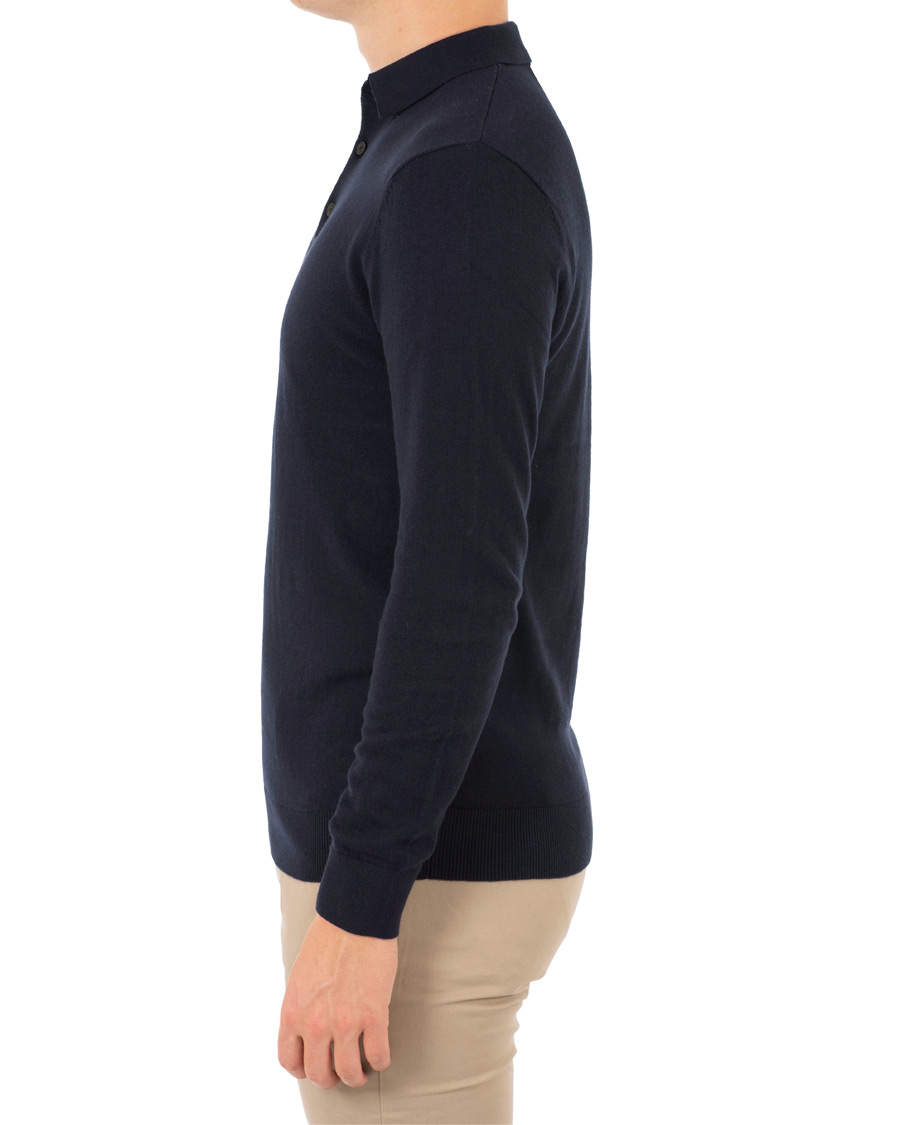 Herre | Gensere | Lexington | Riley Knitted Rugger Deep Marine Blue