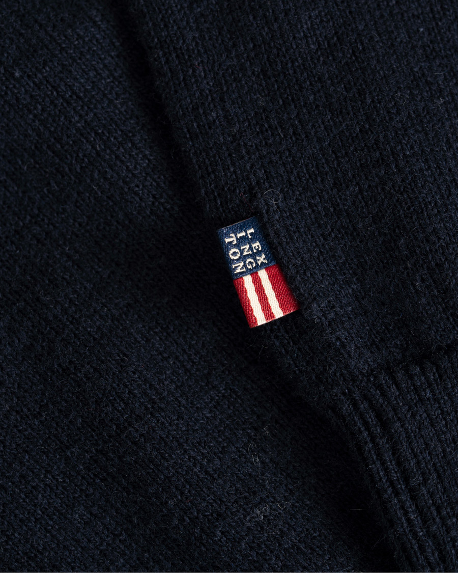 Herre | Gensere | Lexington | Riley Knitted Rugger Deep Marine Blue