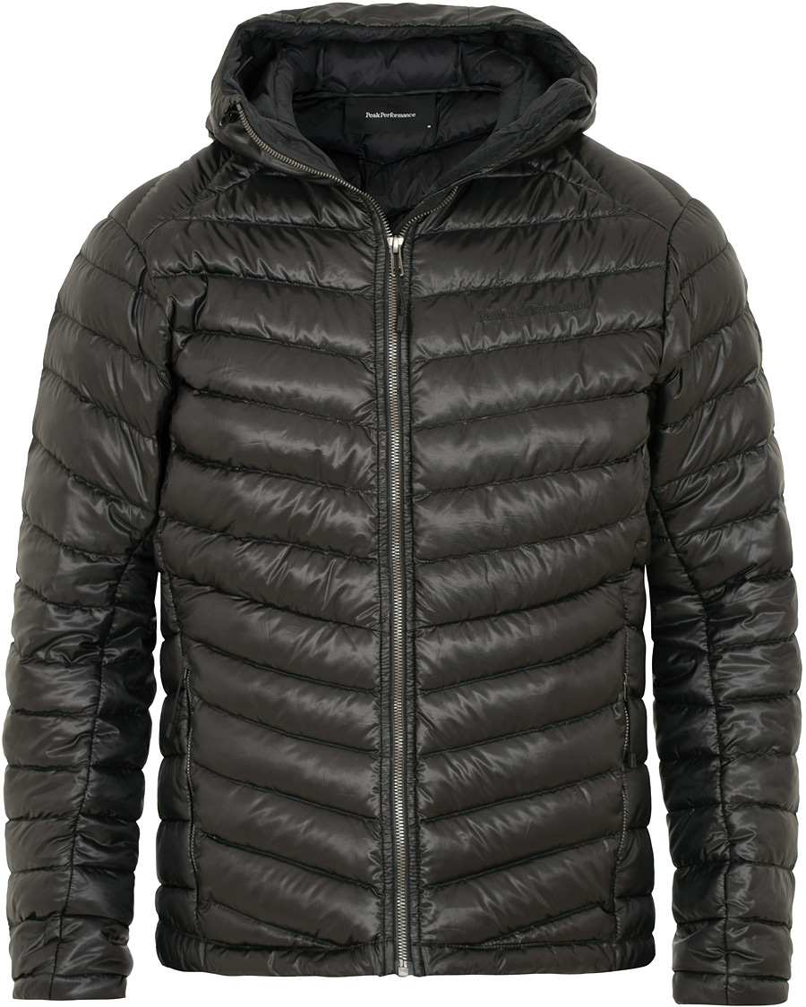 Herre | Jakker | Peak Performance | Ice Down Hooded Jacket Black