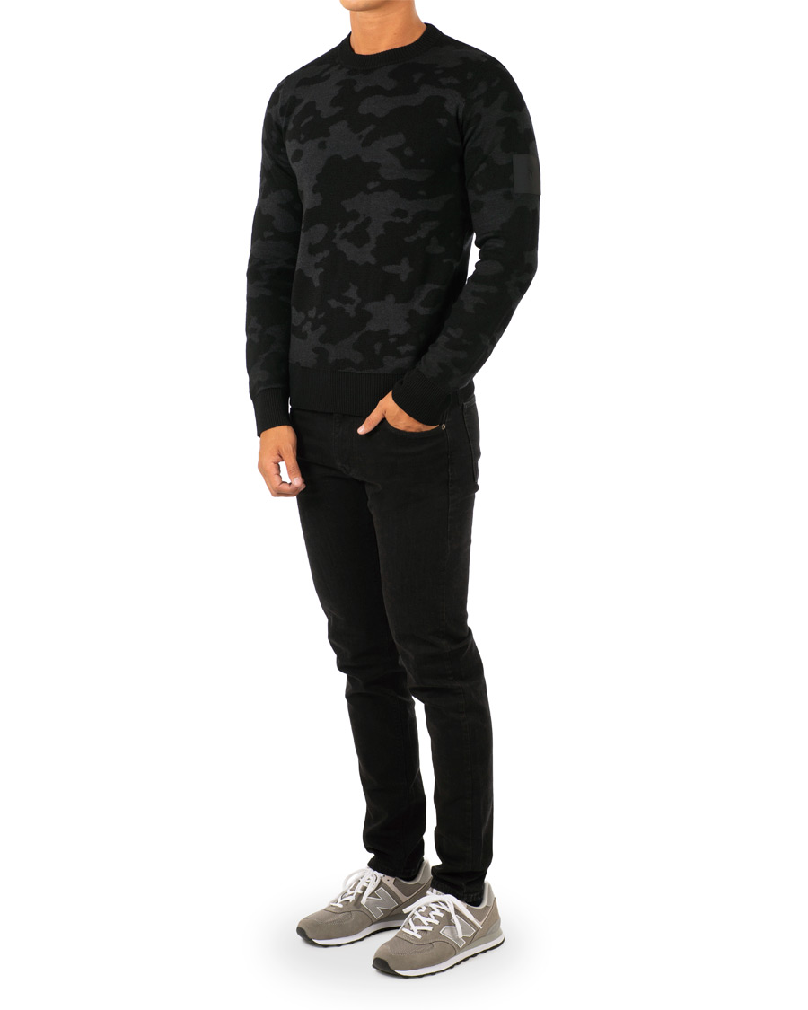 Herre | Gensere | Peak Performance | Fus Camo Crew Neck Black