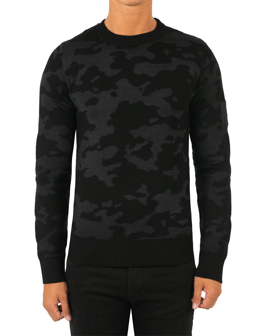 Herre | Gensere | Peak Performance | Fus Camo Crew Neck Black