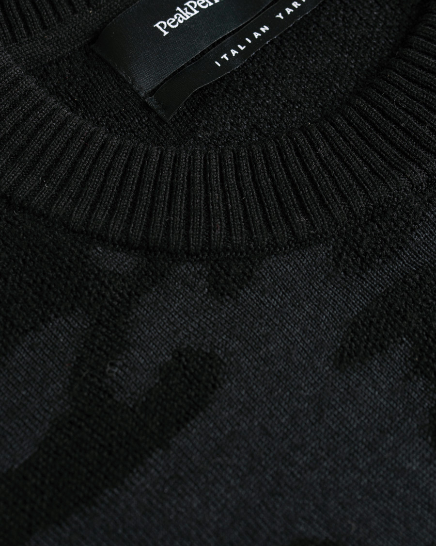 Herre | Gensere | Peak Performance | Fus Camo Crew Neck Black