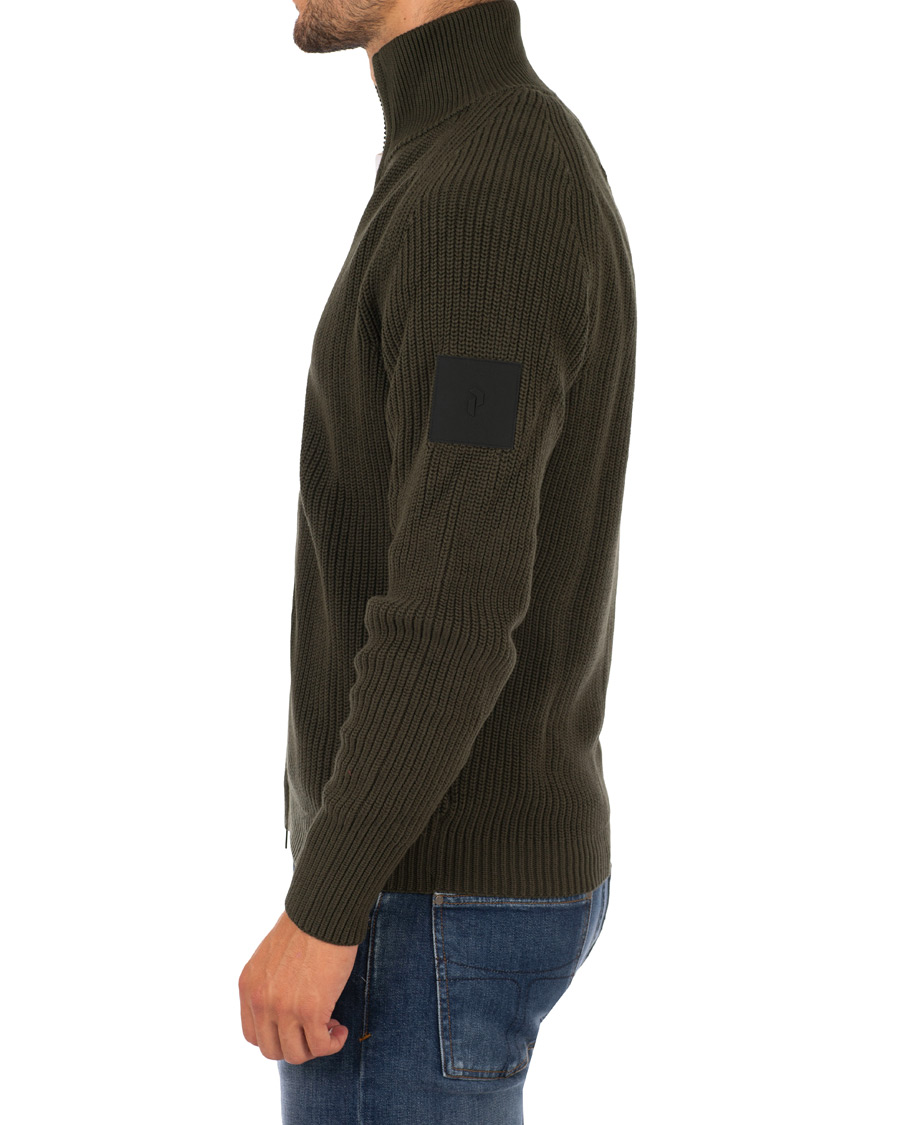 Herre | Gensere | Peak Performance | Curtis Full Zip Olive Extreme