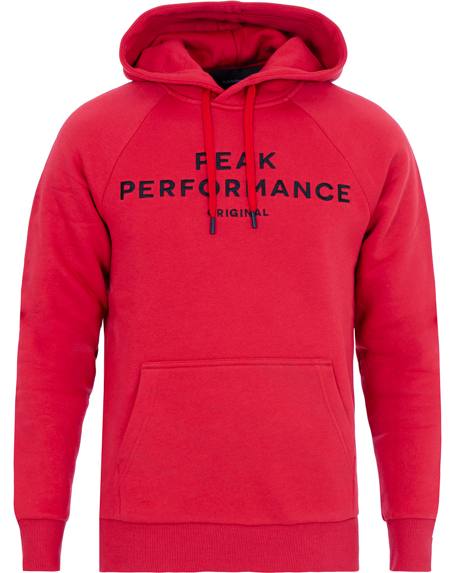 Herre | Gensere | Peak Performance | Logo Hoodie Red