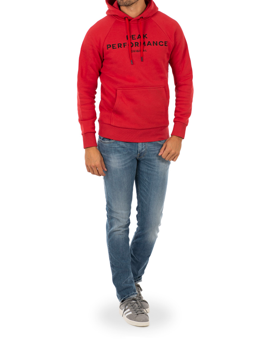 Herre | Gensere | Peak Performance | Logo Hoodie Red