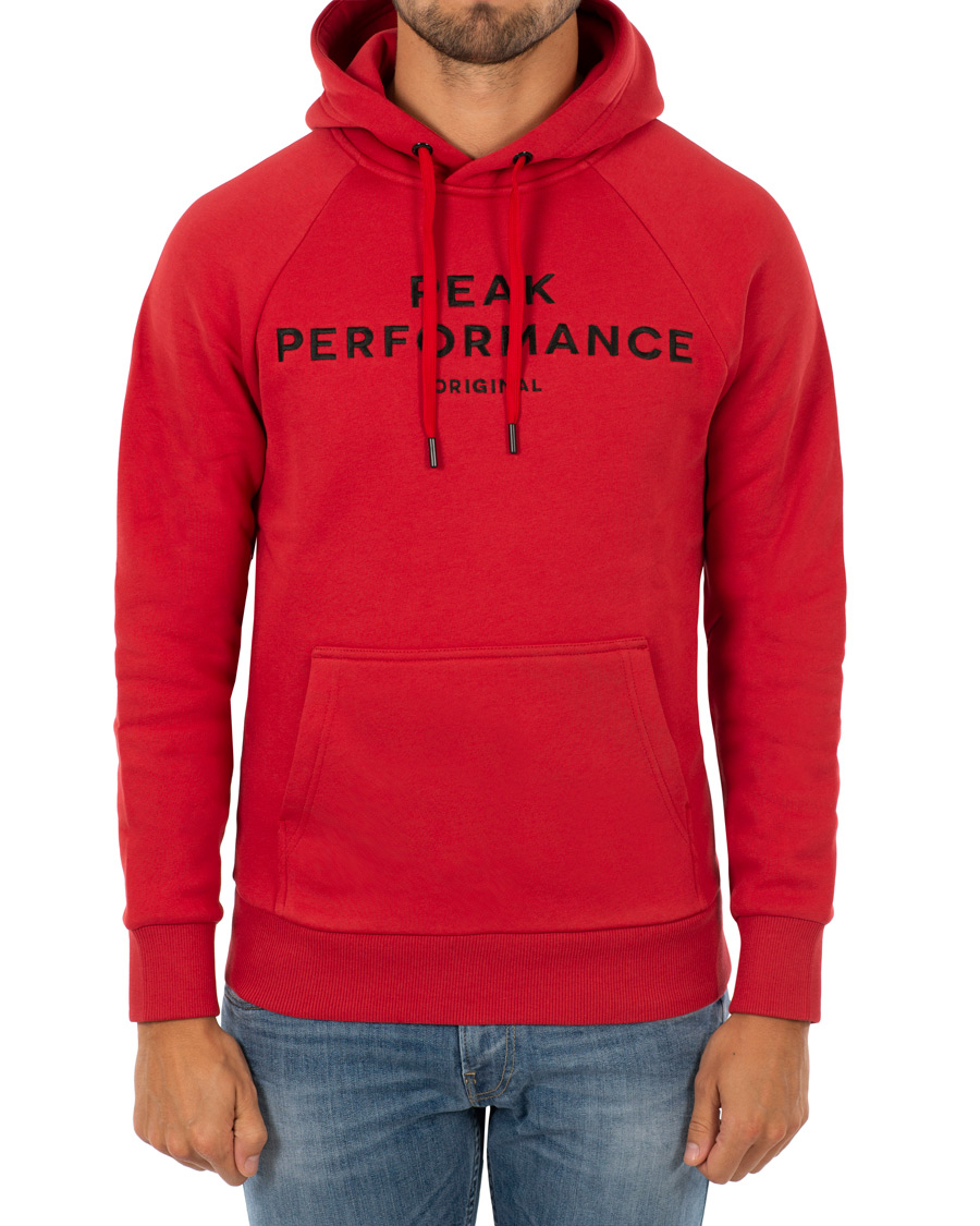 Herre | Gensere | Peak Performance | Logo Hoodie Red