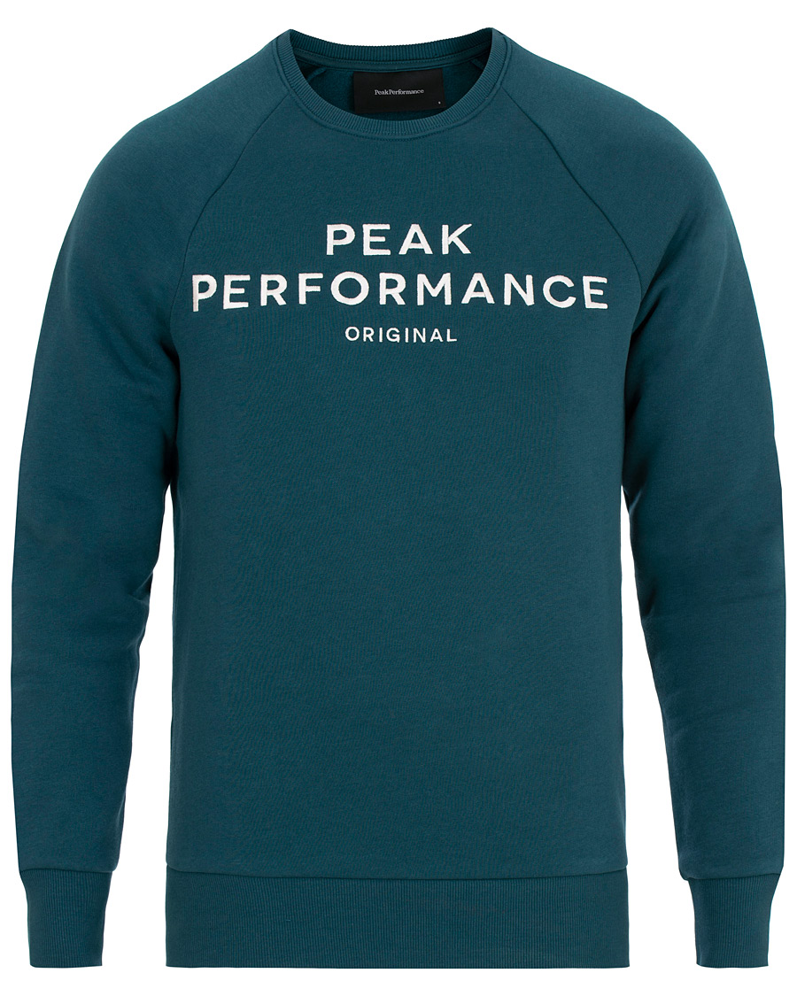 Herre | Gensere | Peak Performance | Logo Crew Neck Sweatshirt Teal Extreme