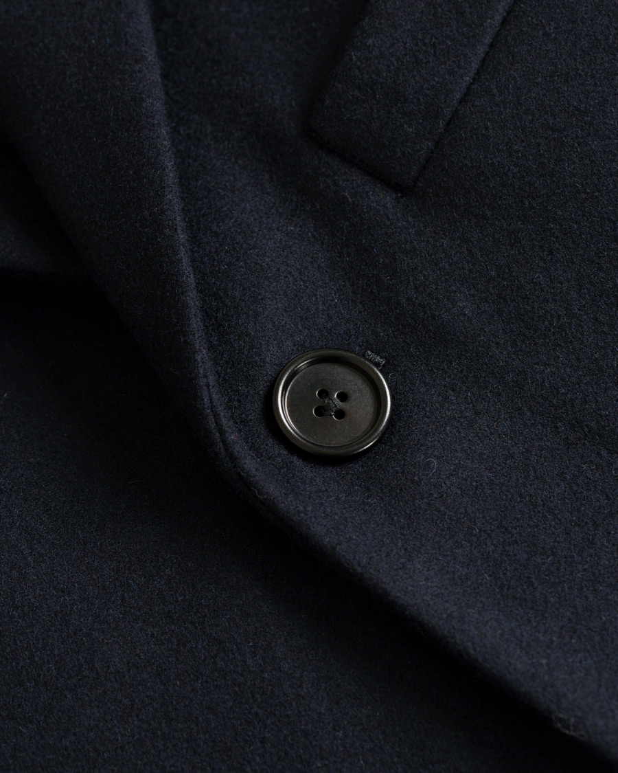 Herre | Jakker | J.Lindeberg | Wolger Compact Melton Coat Navy