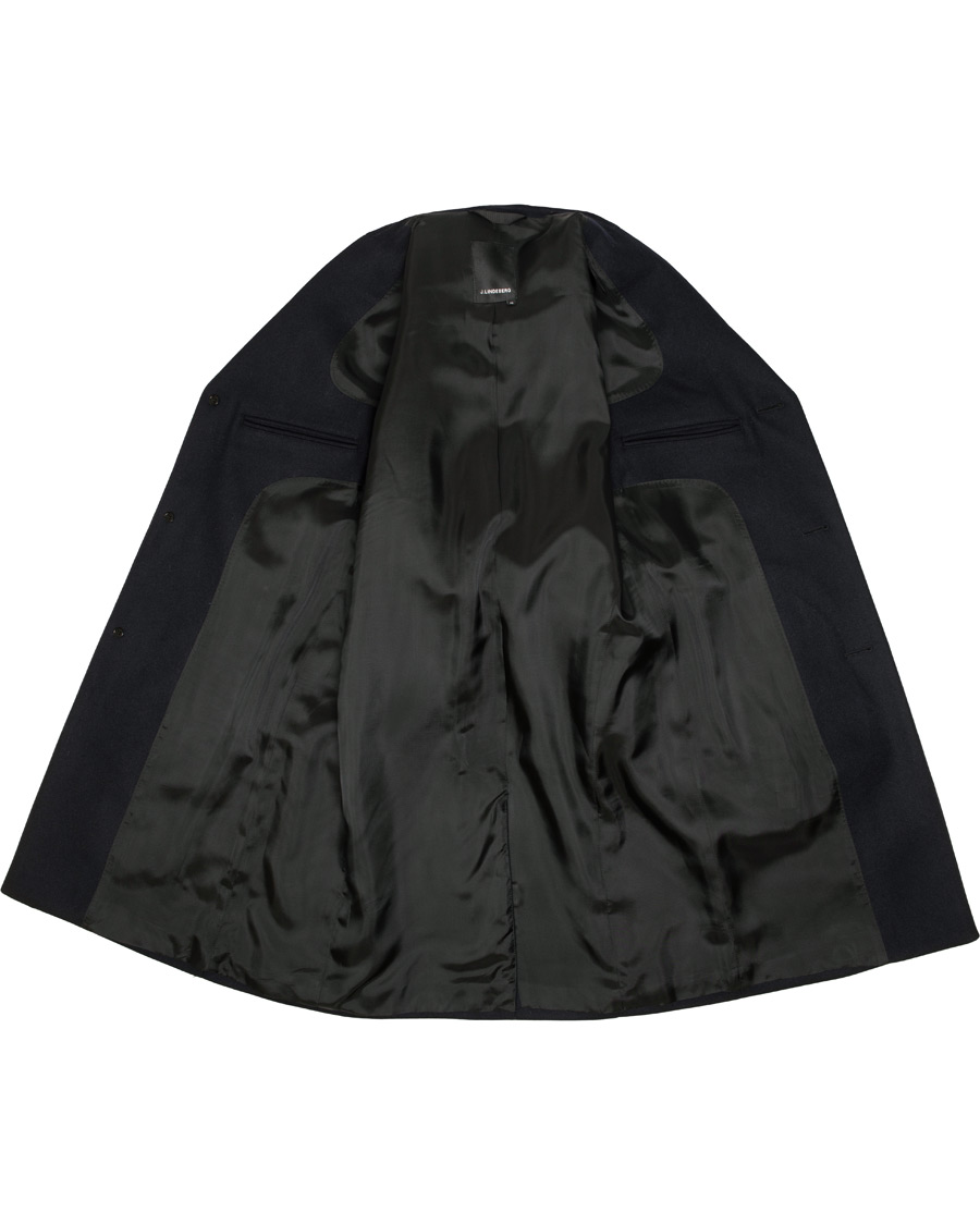 Herre | Jakker | J.Lindeberg | Wolger Compact Melton Coat Navy
