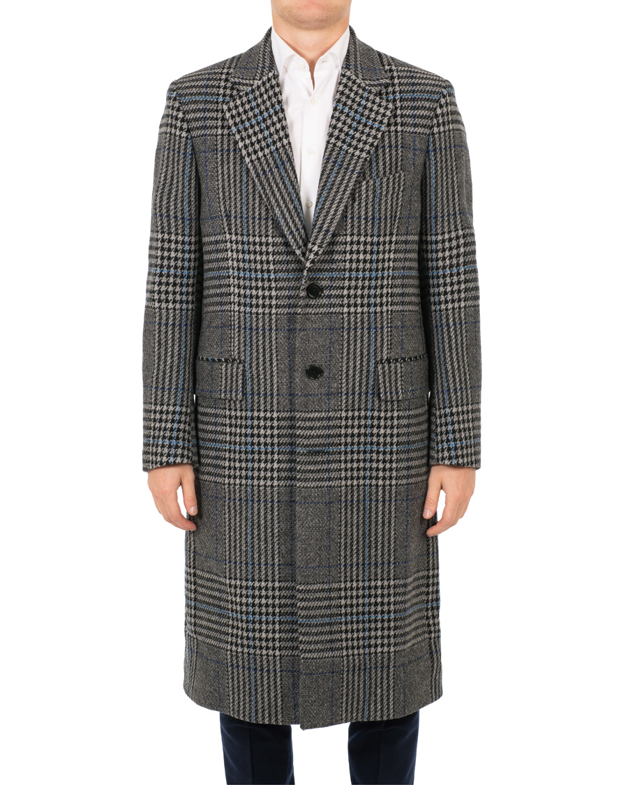 Herre | Jakker | J.Lindeberg | James Wool Prince of Wales Coat Wonder Blue