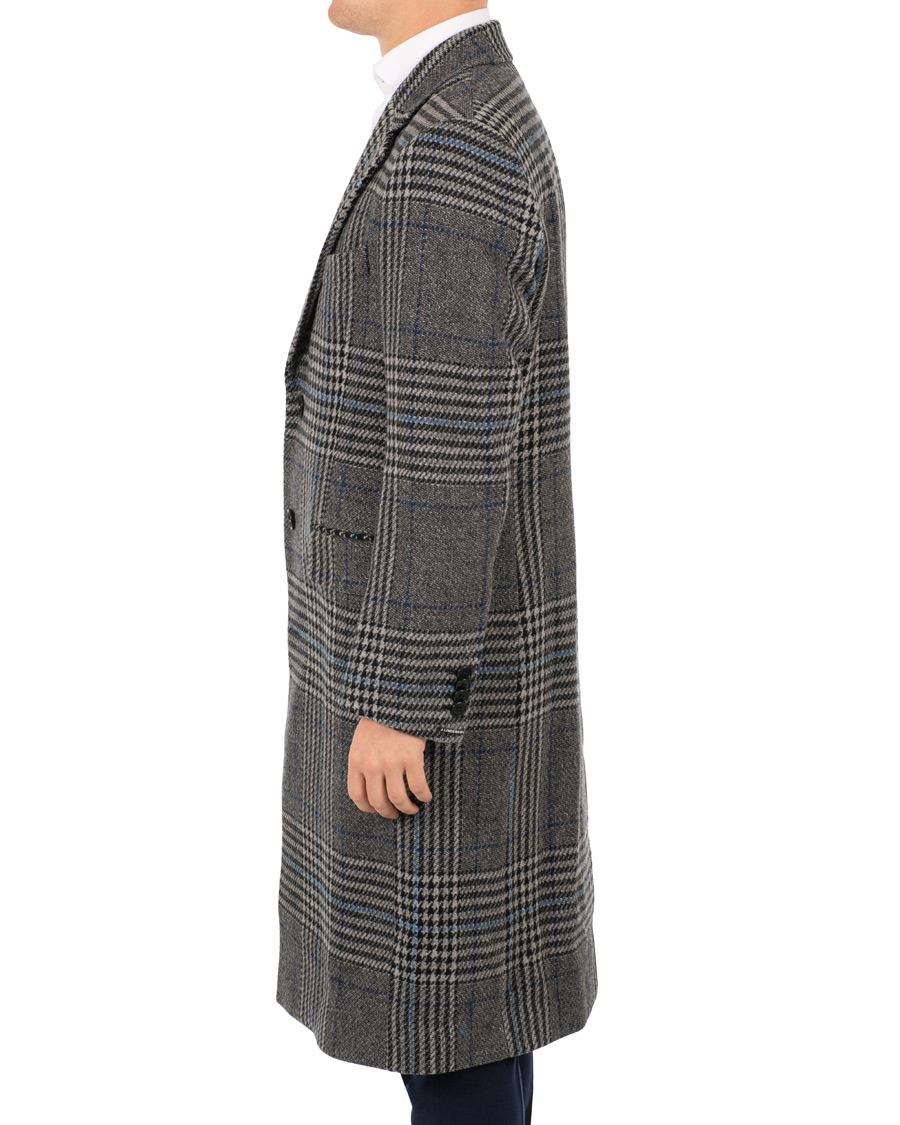 Herre | Jakker | J.Lindeberg | James Wool Prince of Wales Coat Wonder Blue
