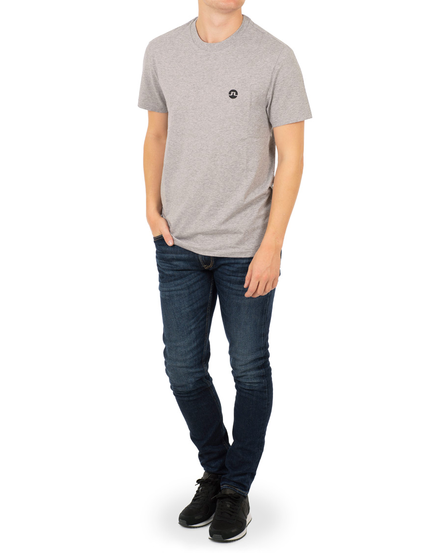 Herre | T-Shirts | J.Lindeberg | Bridge Crew Neck Tee Grey