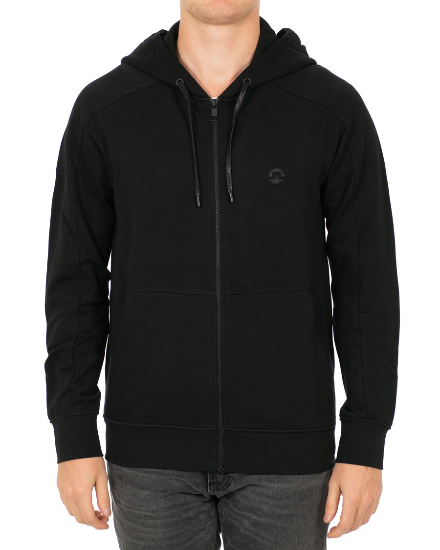 Herre | Gensere | J.Lindeberg | Throw Full Zip Hoodie Black