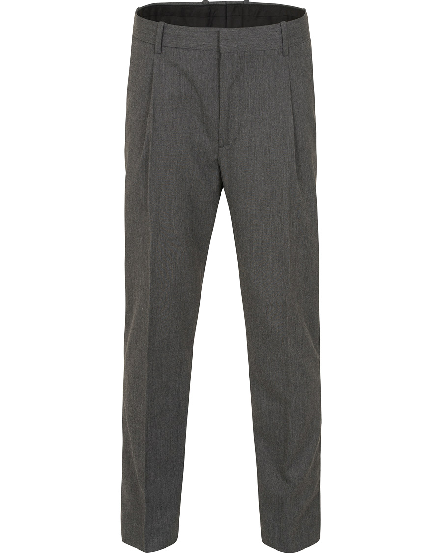 Herre | Bukser | J.Lindeberg | Mike Pleated Trousers Grey Melange