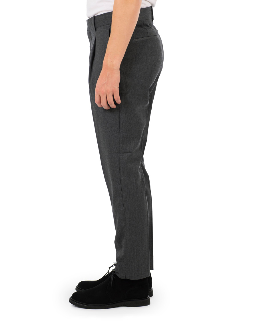 Herre | Bukser | J.Lindeberg | Mike Pleated Trousers Grey Melange