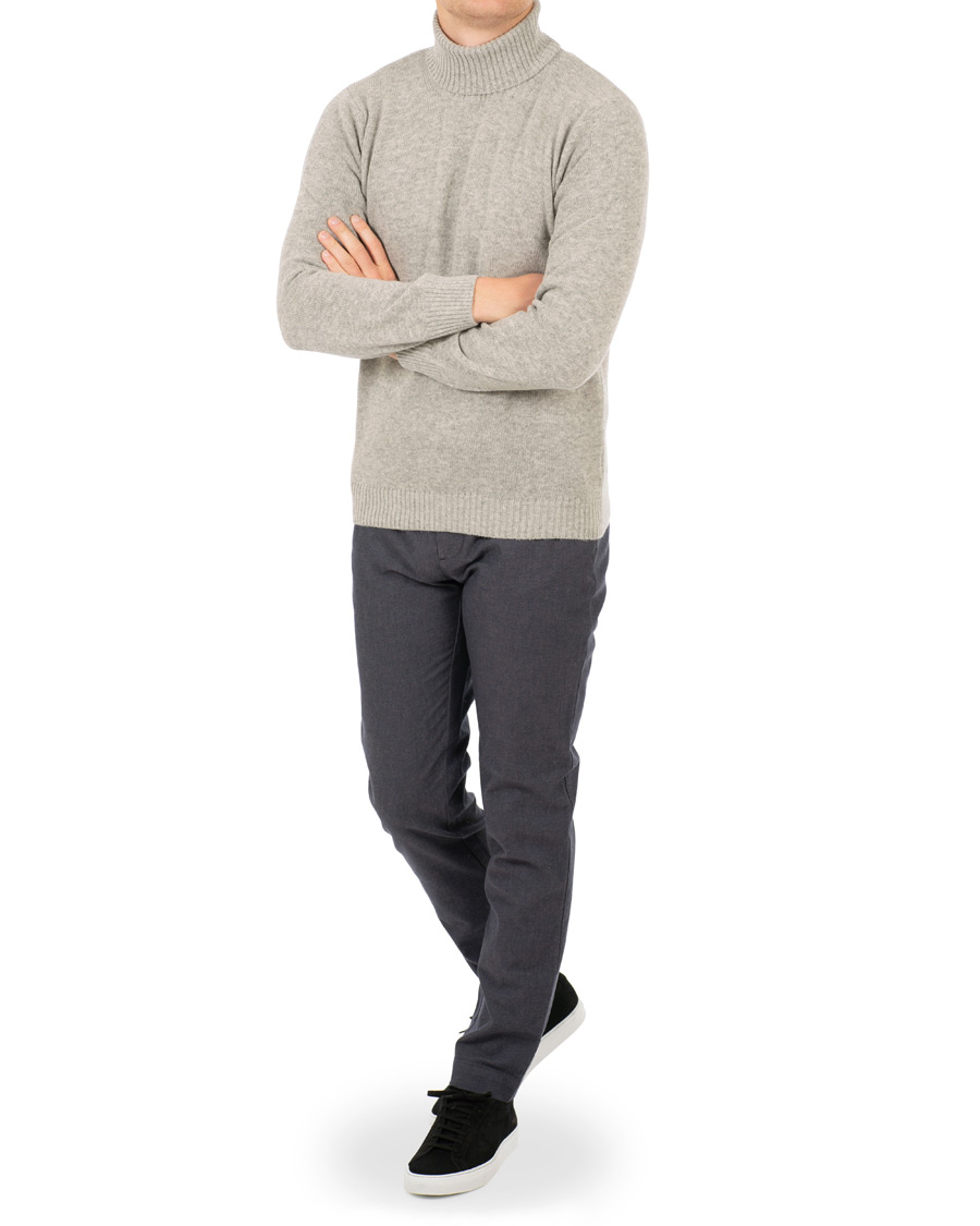 Herre | Bukser | J.Lindeberg | Chaze Flannel Twill Trousers Midnight