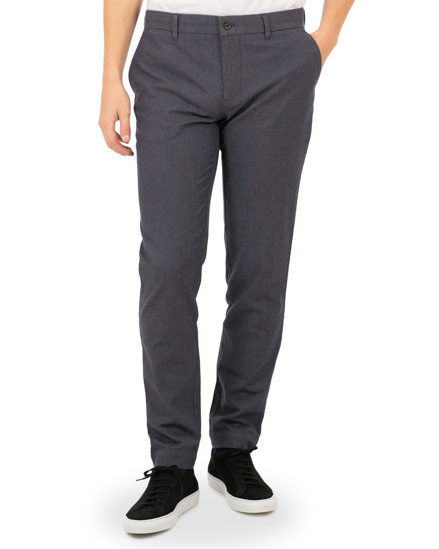 Herre | Bukser | J.Lindeberg | Chaze Flannel Twill Trousers Midnight