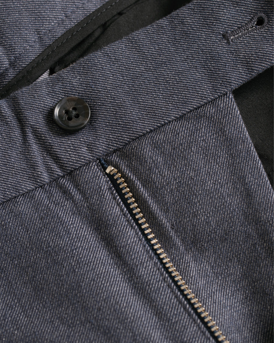 Herre | Bukser | J.Lindeberg | Chaze Flannel Twill Trousers Midnight