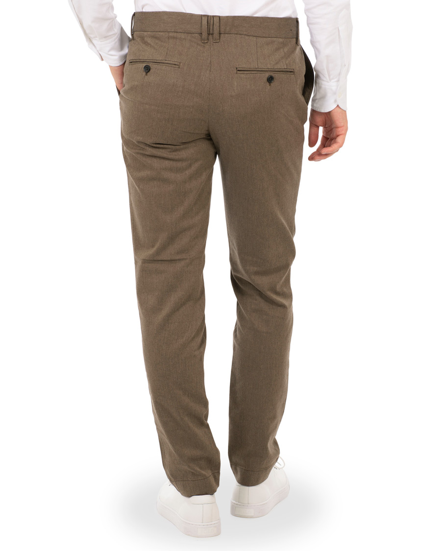 Herre | Bukser | J.Lindeberg | Chaze Flannel Twill Trousers Olive