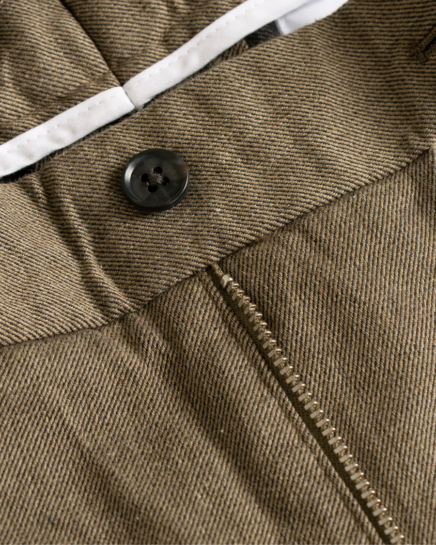 Herre | Bukser | J.Lindeberg | Chaze Flannel Twill Trousers Olive