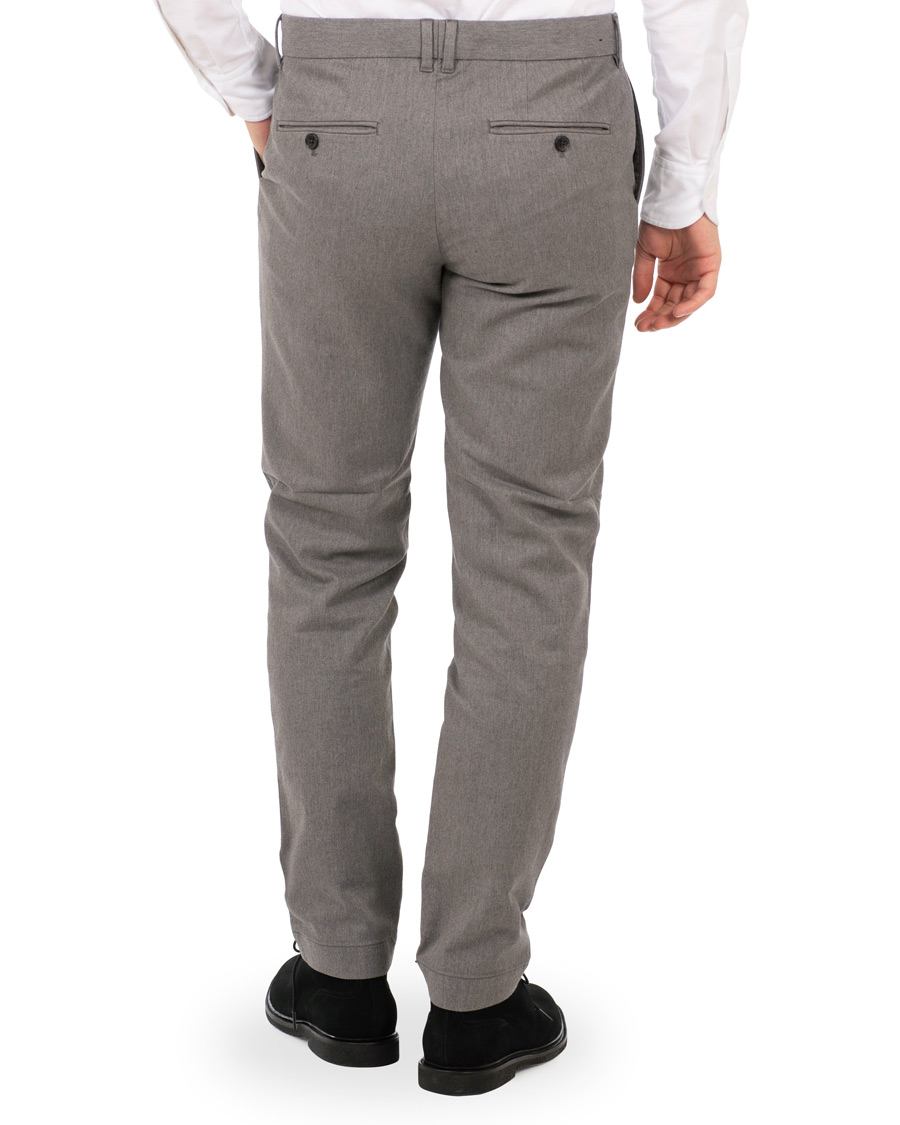 Herre | Bukser | J.Lindeberg | Chaze Flannel Twill Trousers Grey Melange