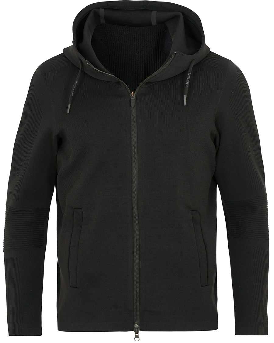 Herre | Gensere | Descente Allterrain | Crescent Fusionknit Hoodie Jacket Black