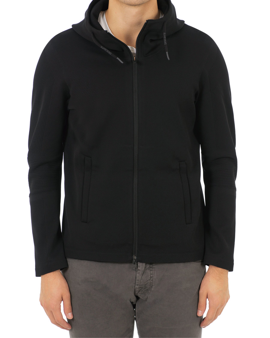 Herre | Gensere | Descente Allterrain | Crescent Fusionknit Hoodie Jacket Black