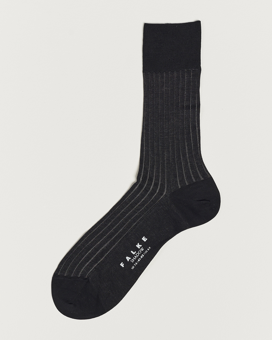 Herre | Undertøy | Falke | Shadow Stripe Sock Grey/White