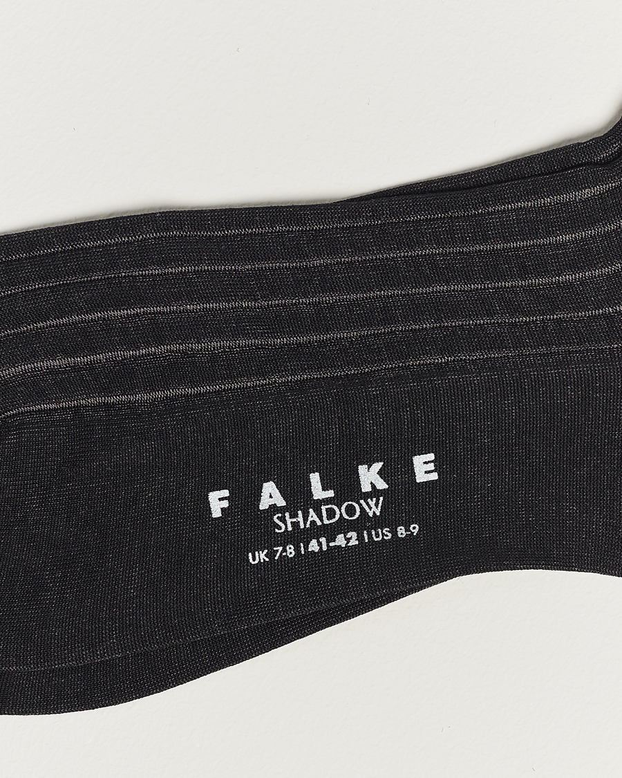 Herre | Undertøy | Falke | Shadow Stripe Sock Grey/White