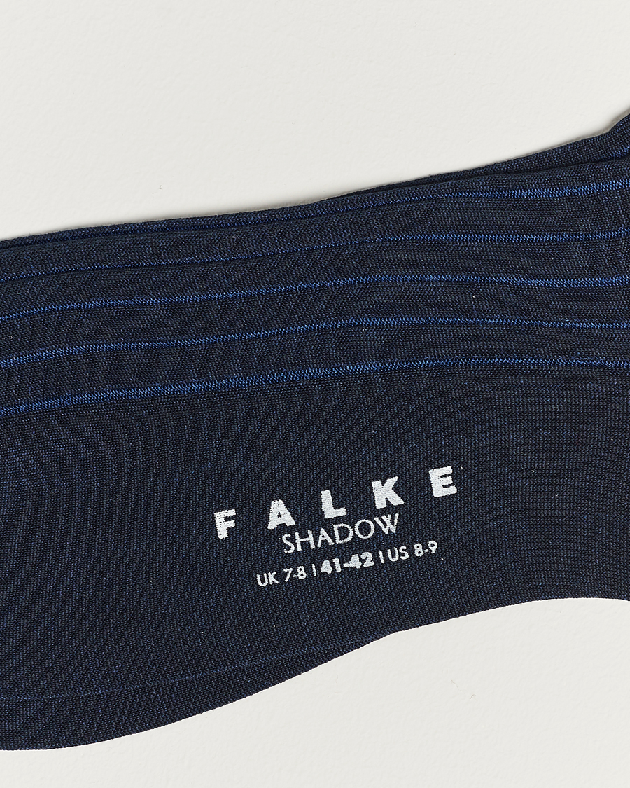 Herre | Falke | Falke | Shadow Stripe Sock Navy