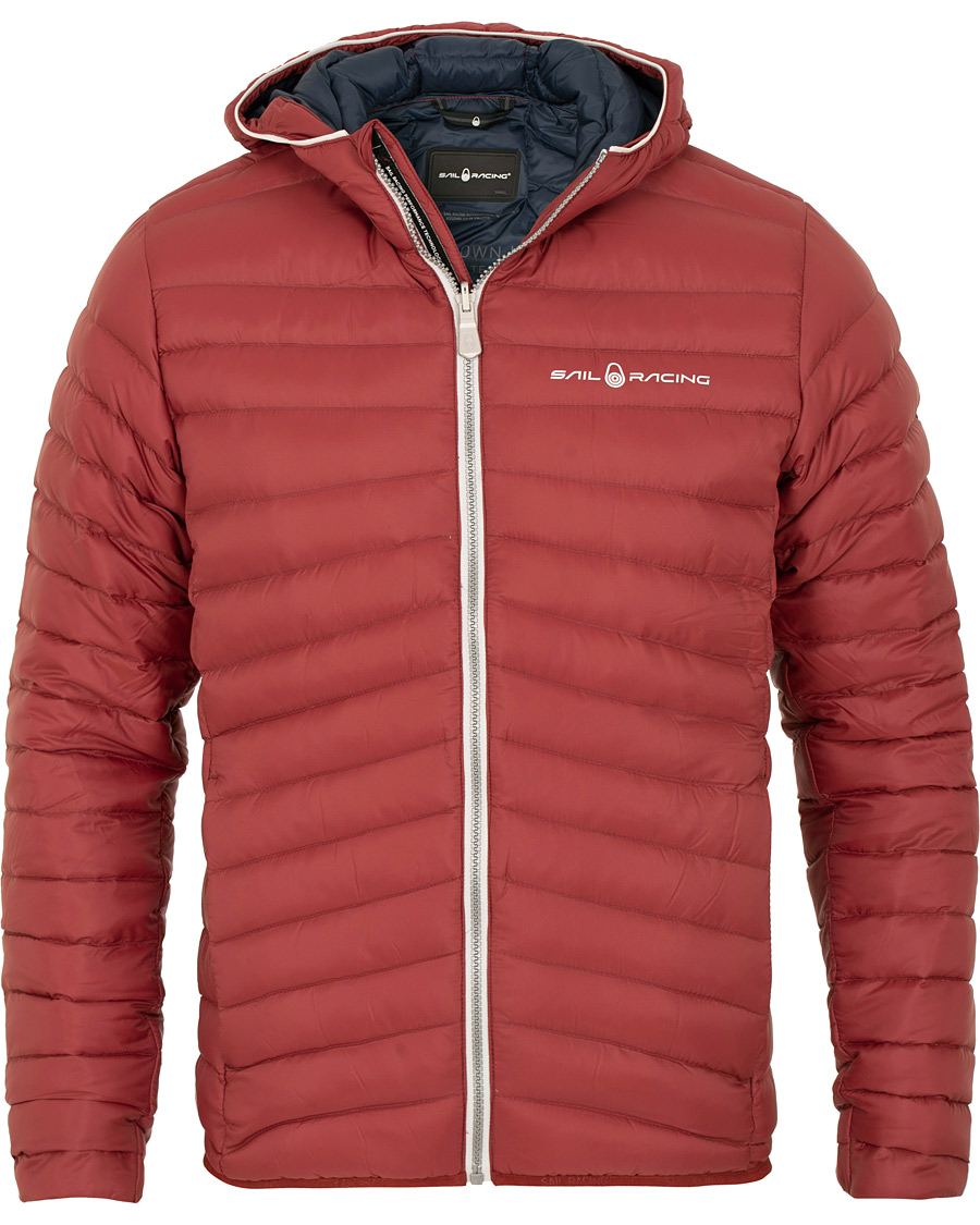 Herre | Jakker | Sail Racing | Link Down Hooded Jacket Burgundy Red