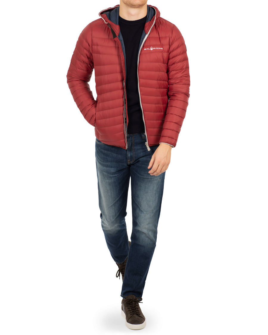 Herre | Jakker | Sail Racing | Link Down Hooded Jacket Burgundy Red