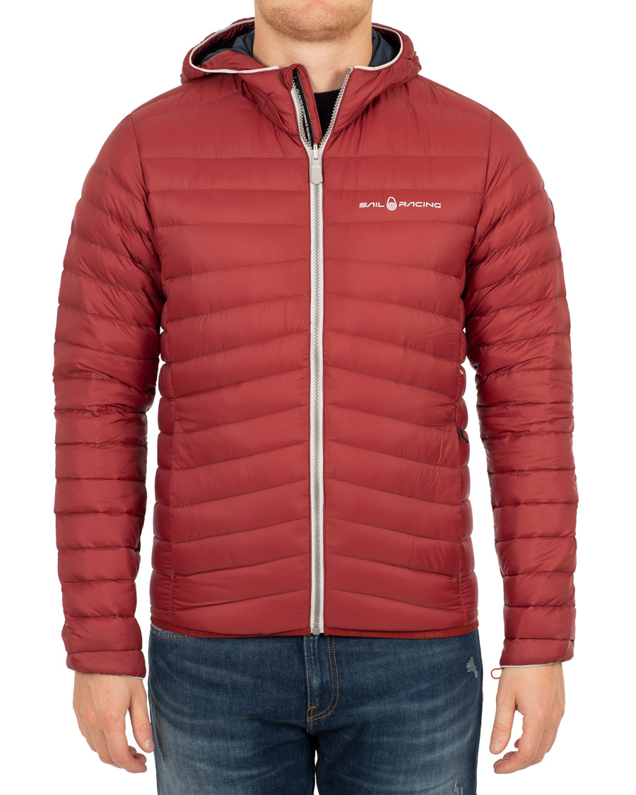 Herre | Jakker | Sail Racing | Link Down Hooded Jacket Burgundy Red