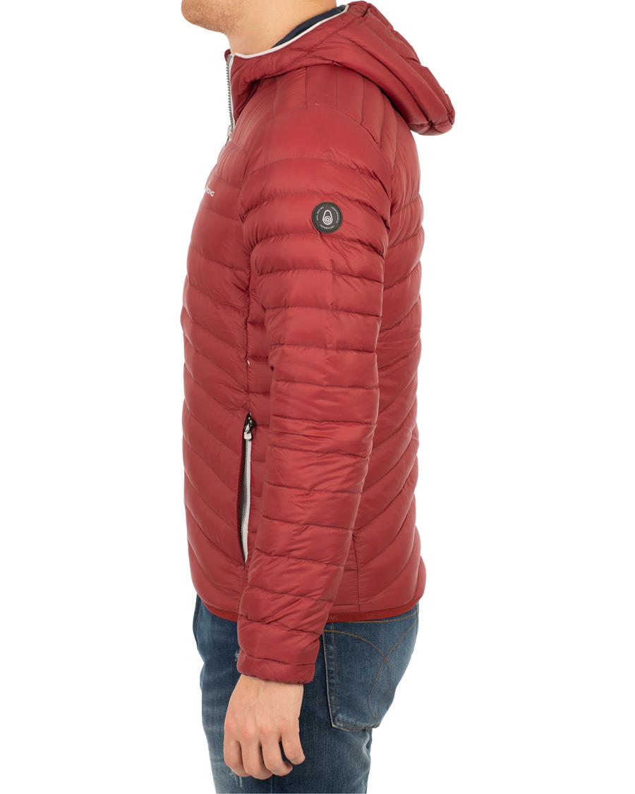 Herre | Jakker | Sail Racing | Link Down Hooded Jacket Burgundy Red