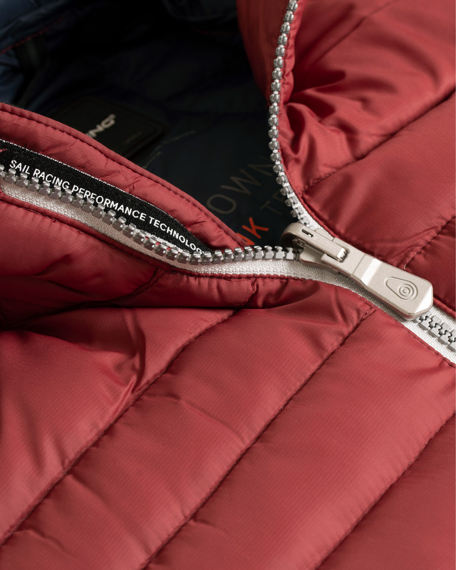 Herre | Jakker | Sail Racing | Link Down Hooded Jacket Burgundy Red