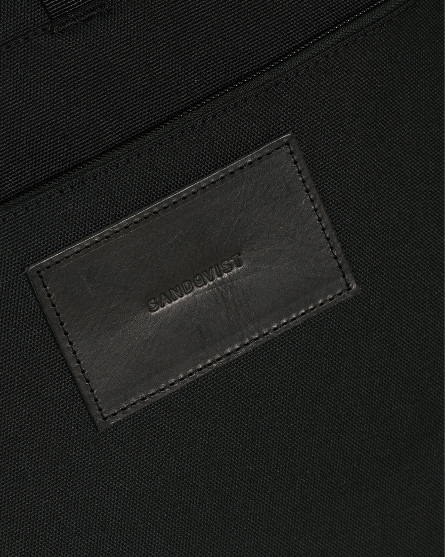 Herre | Vesker | Sandqvist | Tor Cordura Eco Made Roll Top Messenger Bag Black