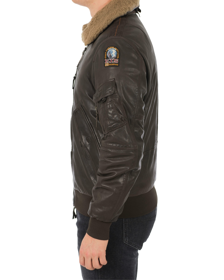 Herre | Jakker | Parajumpers | Josh Leather Jacket Dark Brown