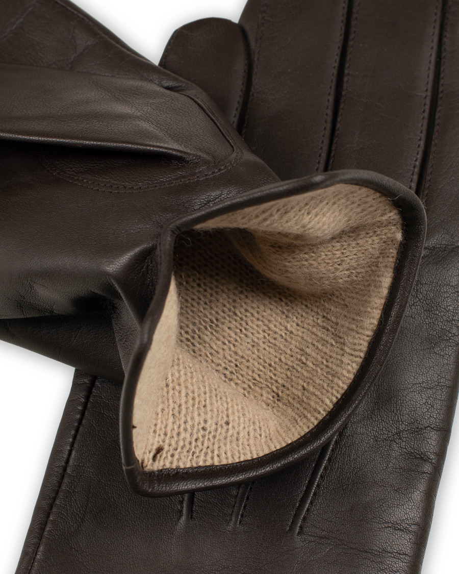 Herre | BOSS Hainz Leather Gloves Dark Brown | BOSS BLACK | BOSS Hainz Leather Gloves Dark Brown