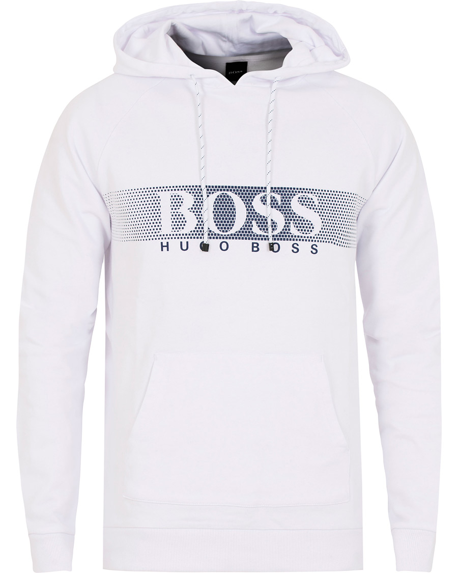 Herre | Gensere | BOSS BLACK | BOSS Logo Hoodie White