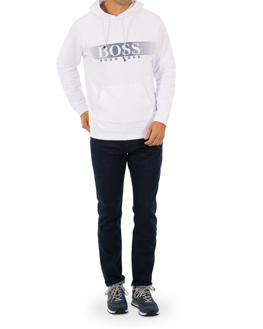 Herre | Gensere | BOSS BLACK | BOSS Logo Hoodie White