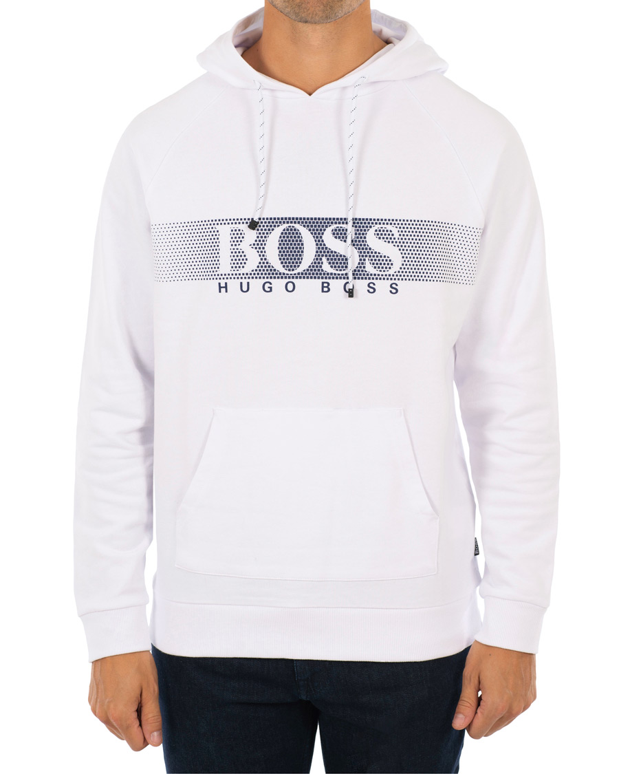 Herre | Gensere | BOSS BLACK | BOSS Logo Hoodie White